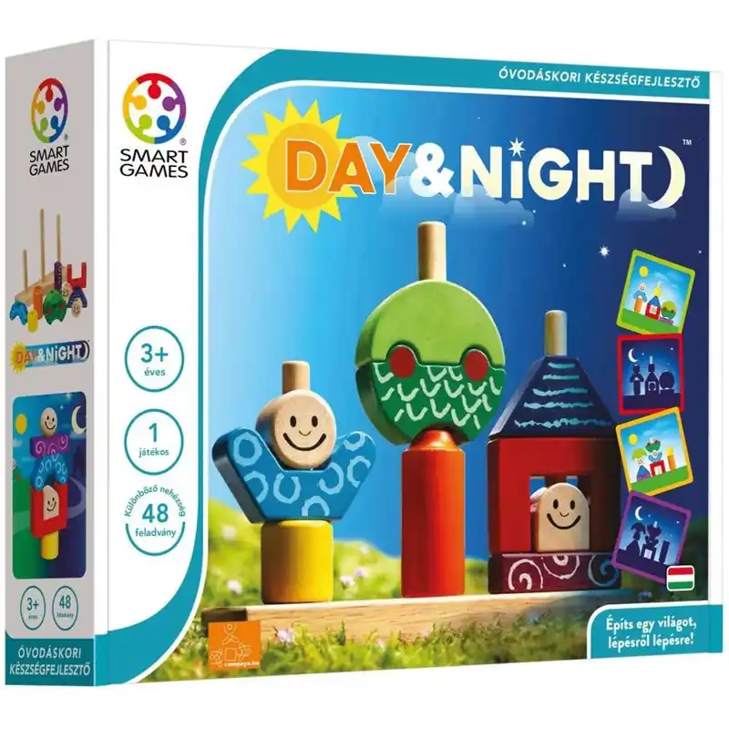Smart Games - Day & Night - Éjjel és Nappal logikai játék Azonnal elérhető