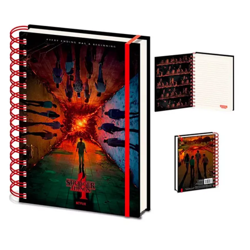 Stranger Things 4 (Every Ending has a beggining) A/5 spirál jegyzetfüzet Végkiárusítás