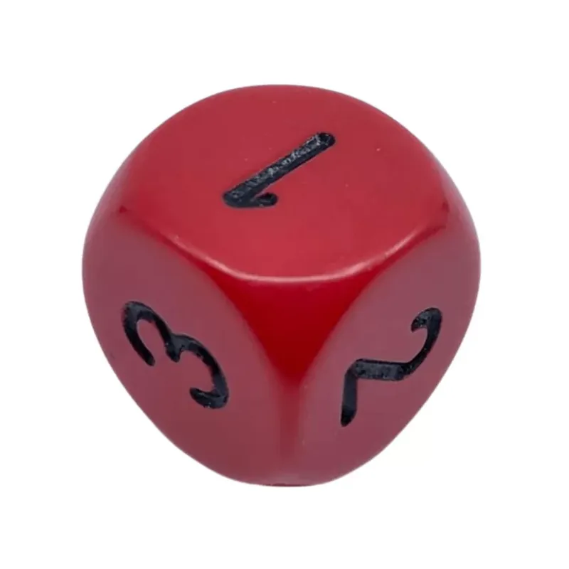 Chessex 16 mm-es dobókocka - Piros/Fekete Ne maradj le