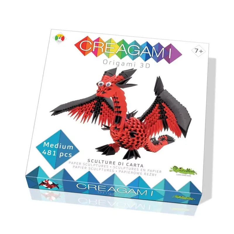 Outlet Creagami -3D origami készlet, Sárkány (közepes)