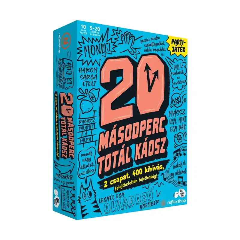 20 másodperc totálkáosz partijáték Biztonságos fizetés