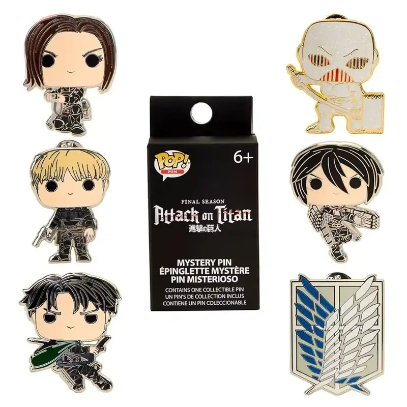 Szuper akció Funko POP! Attack on Titan Blind Pin Mystery Kitűző