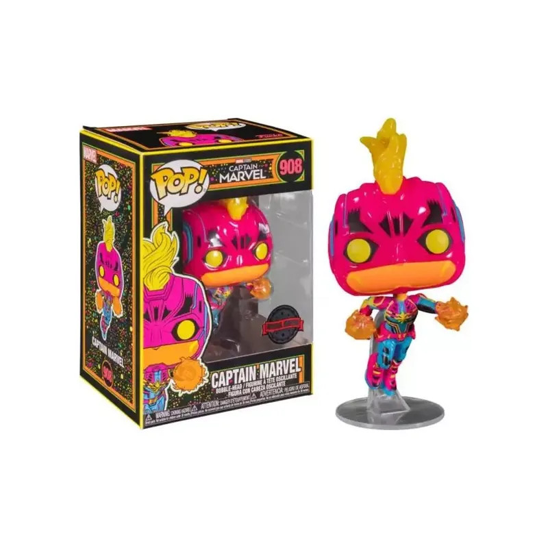 Vedd meg online Funko Pop! Marvel Captain Marvel Black Light - Captain Marvel figura 908