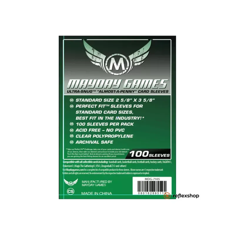 Biztonságos vásárlás Mayday Games Ultra-Snug “Almost A Penny” kártyavédő 66,7 x 92 mm