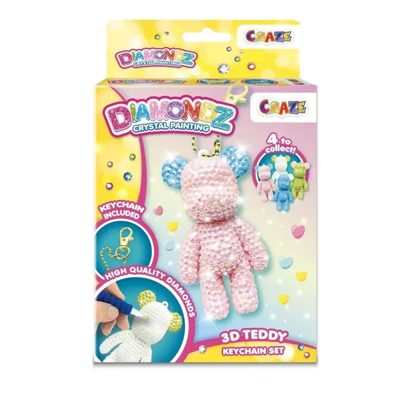 Craze DIAMONDZ - Plüssmaci kulcstartó szett Prémium