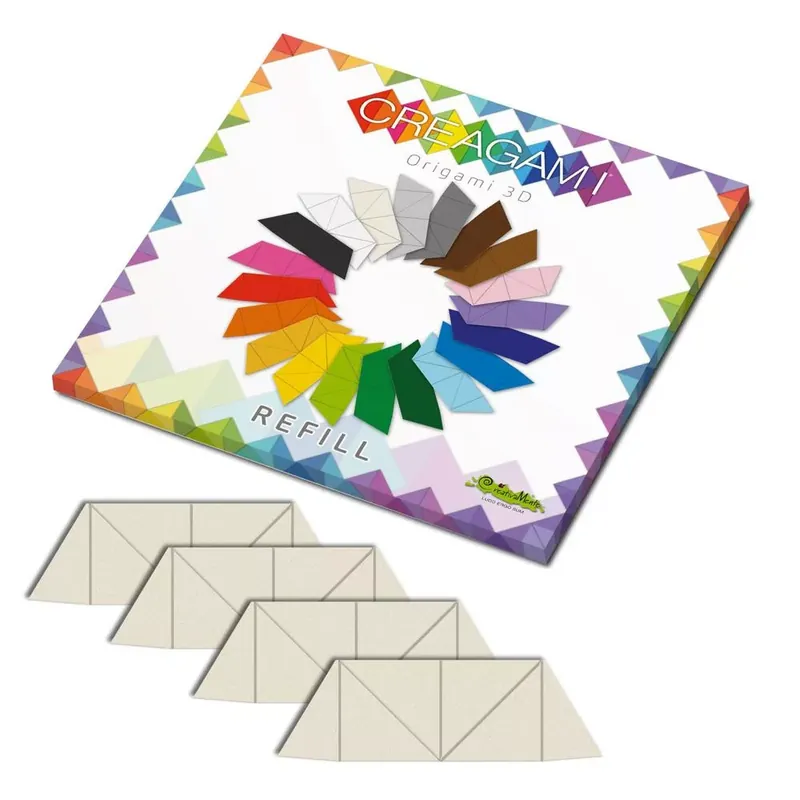 Vásárlói kedvenc Creagami utántöltő 3D origami készlethez, csontszín