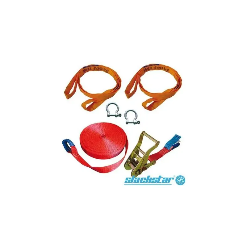 Akciós ár Slackstar Slackline Guide szett 35mm, 6 részes, 15m