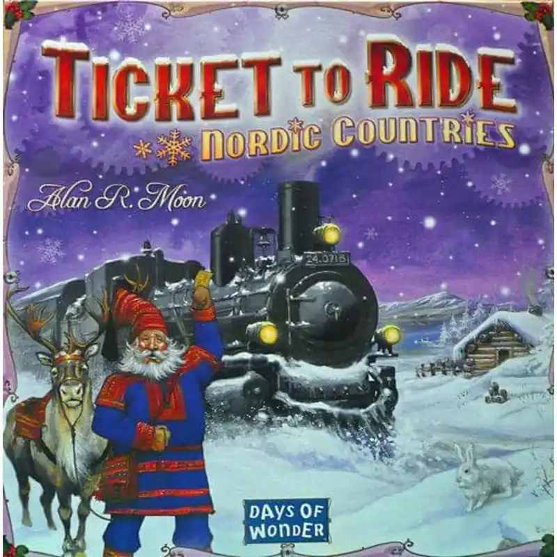 Prémium Ticket To Ride társasjáték, Nordic társasjáték, angol nyelvű
