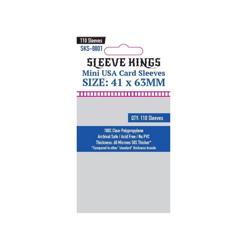 Sleeve Kings mini USA kártyavédő (110 db-os csomag) 41 x 63 mm Bestseller