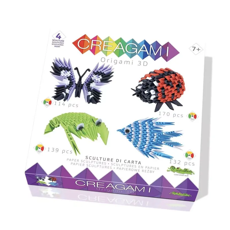 Creagami -3D origami készlet, Alap készlet 4 modellel (kicsi) Nézd meg most