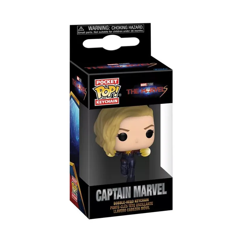 Funko POP! The Marvels - Captain Marvel kulcstartó Biztonságos fizetés