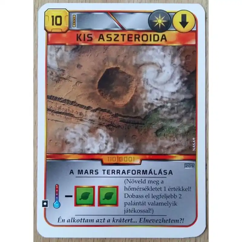 Szezonális akció A Mars Terraformálása Kis aszteroida promó kártya