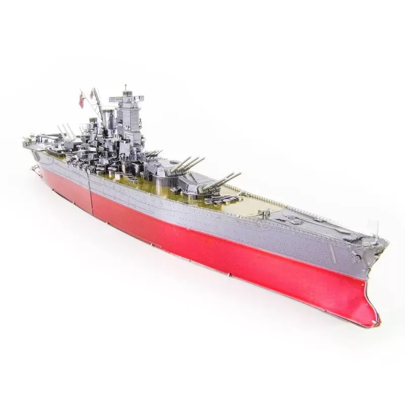 Akció Metal Earth ICONX Yamato csatahajó - nagyméretű lézervágott acél makettező szett