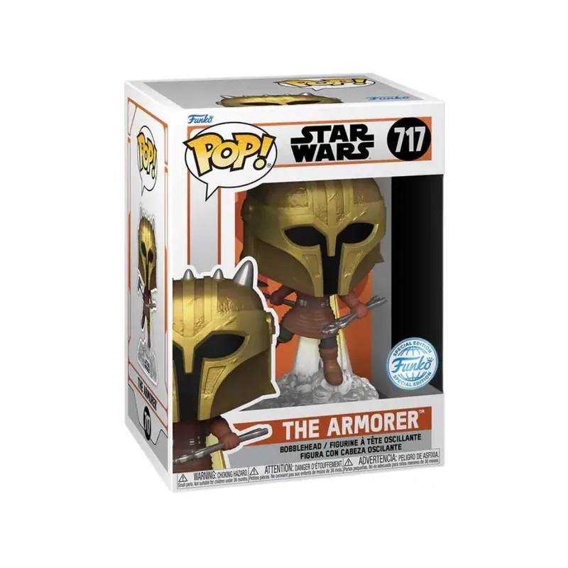 Szuper akció Funko POP! Star Wars The Mandalorian S10 - Armorer w/Jetpack figura