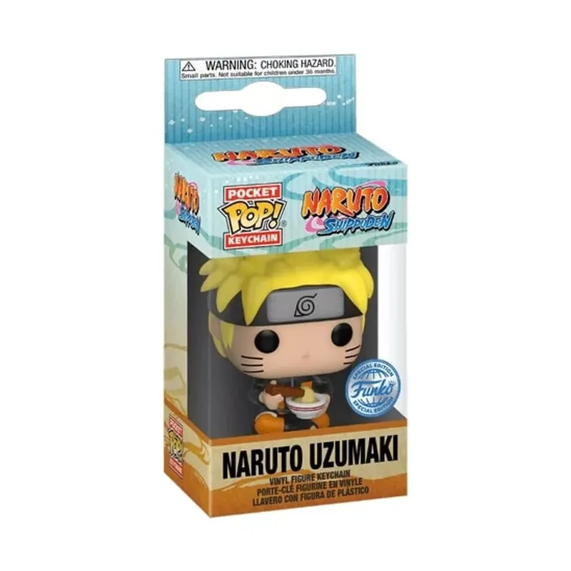Funko POP! Naruto Shippuden - Naruto with Noodles kulcstartó Szuper akció