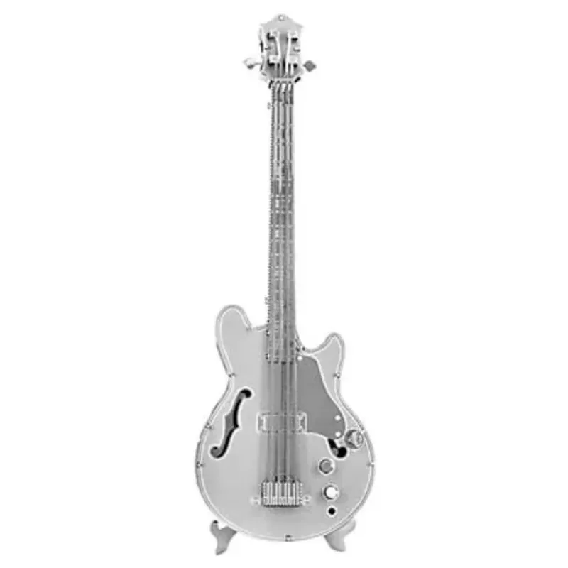 Metal Earth elektromos basszus gitár - lézervágott acél makettező szett Alacsony ár