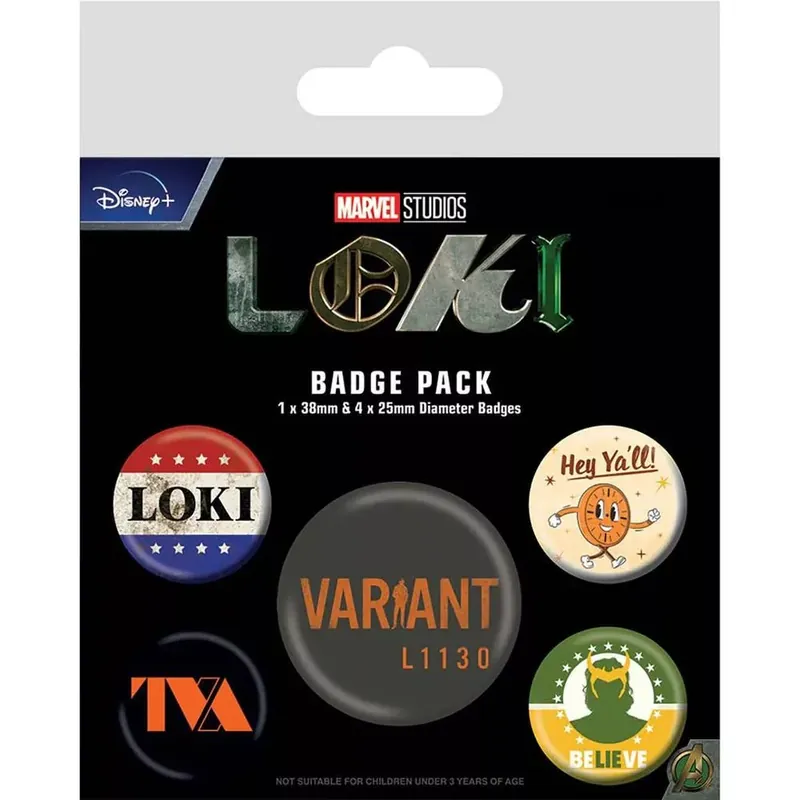 Loki (TVA) kitűző szett Népszerű