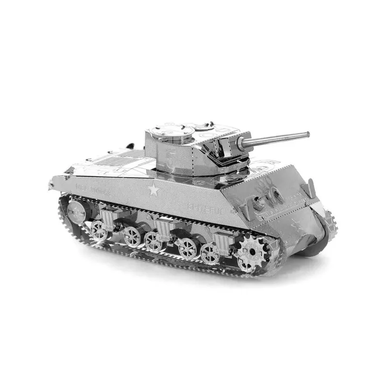Metal Earth Sherman Tank - lézervágott acél makettező szett Azonnali szállítás