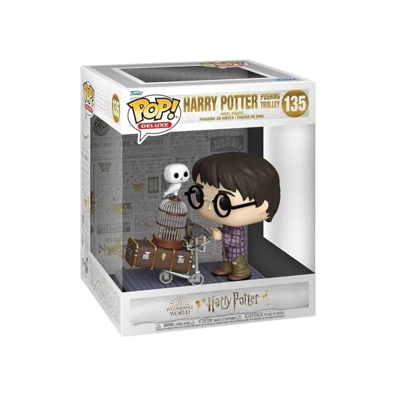 Rendeld meg most Funko POP! Deluxe Harry Potter 20th - Harry Pushing Trolley 135