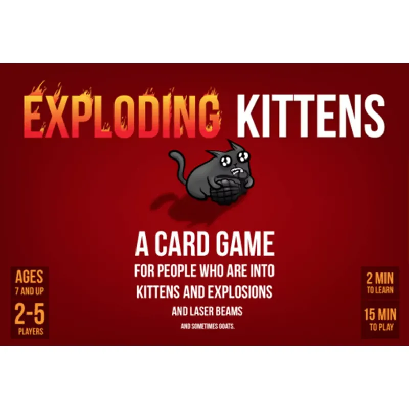 Exploding Kittens társasjáték, angol nyelvű (MEOW) Alacsony ár