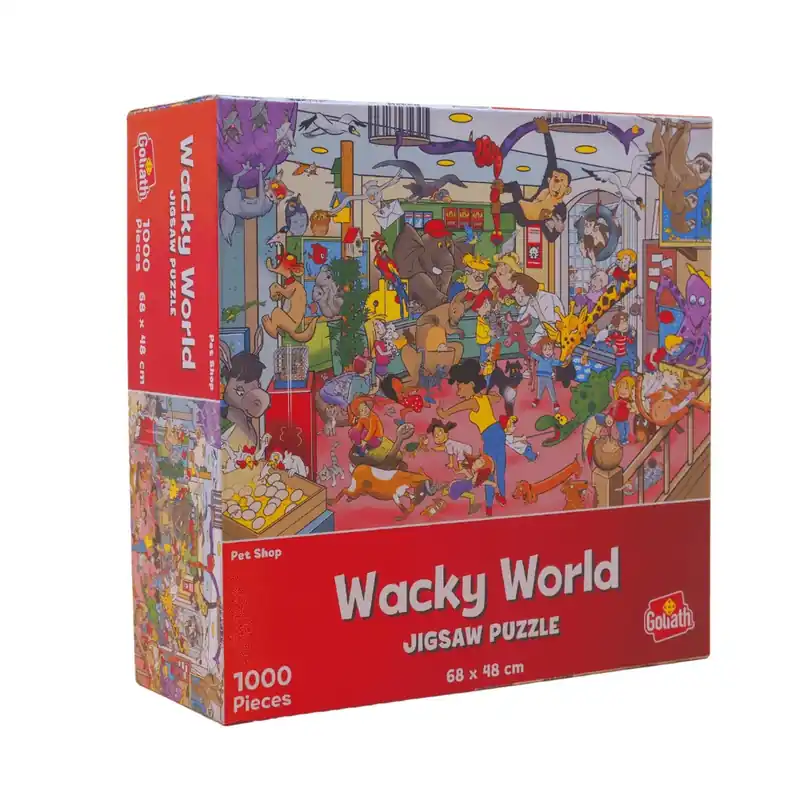 Wacky World puzzle, 1000 db-os - Állatkereskedés Expressz szállítás