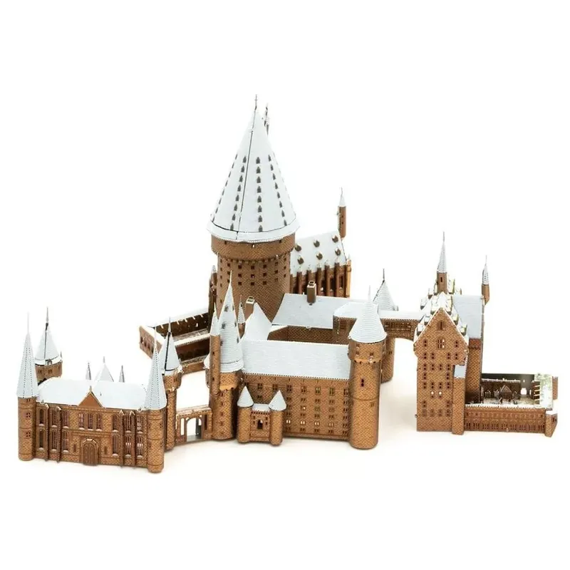 Vedd meg online Metal Earth ICONX Harry Potter Roxfort a hóban - nagyméretű lézervágott acél makettező szett