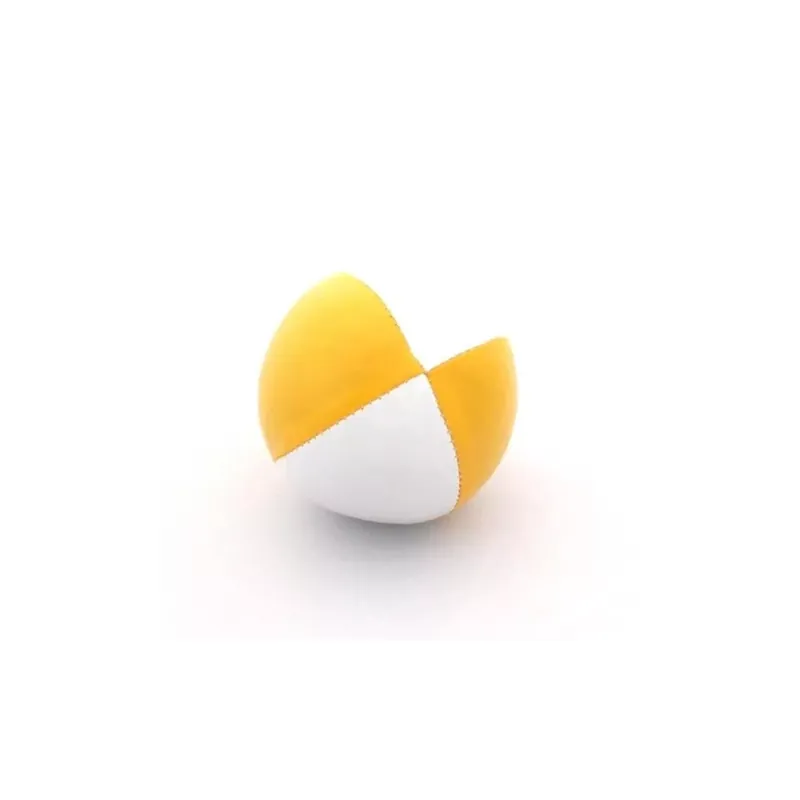 Népszerű Play kezdő zsonglőrlabda, 65mm átmérő, 120gr, fehér-sárga