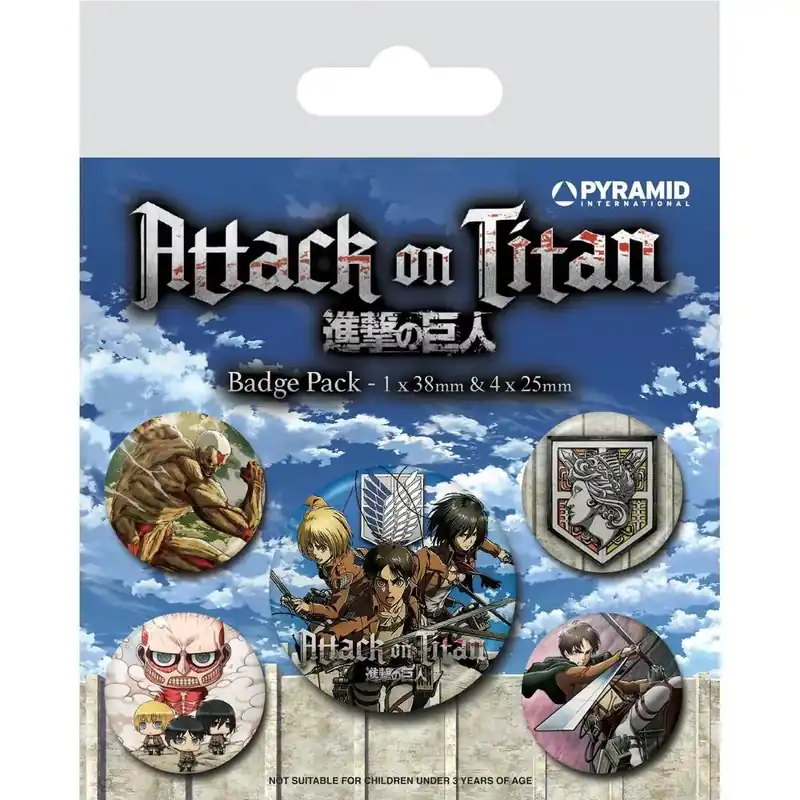 Attack on Titan (S3) kitűző szett Alacsony ár