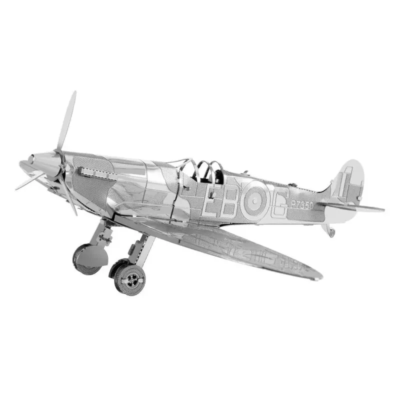 Metal Earth Supermarine Spitfire vadászrepülőgép - lézervágott acél makettező szett Népszerű