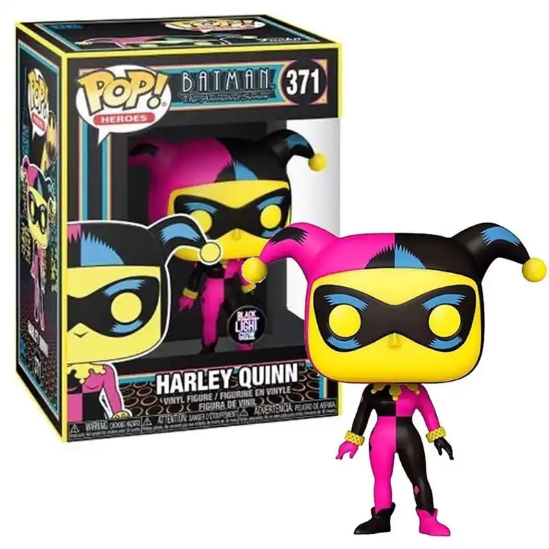 Funko POP! Heroes Batman - Harley Quinn (Blacklight) figura 371 Expressz szállítás