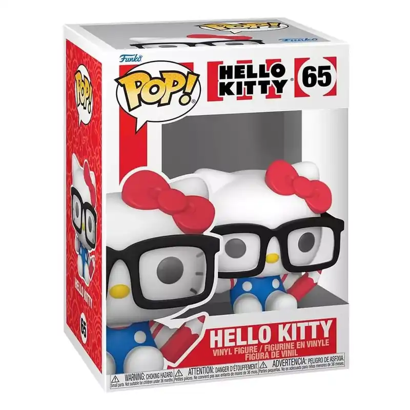Azonnal elérhető Funko POP! Sanrio Hello Kitty - Hello Kitty Nerd figura 65