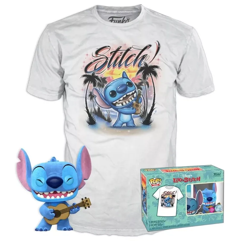 Funko POP! & Tee Lilo & Stitch - Ukelele Stitch figura és póló (L) Legjobb ár