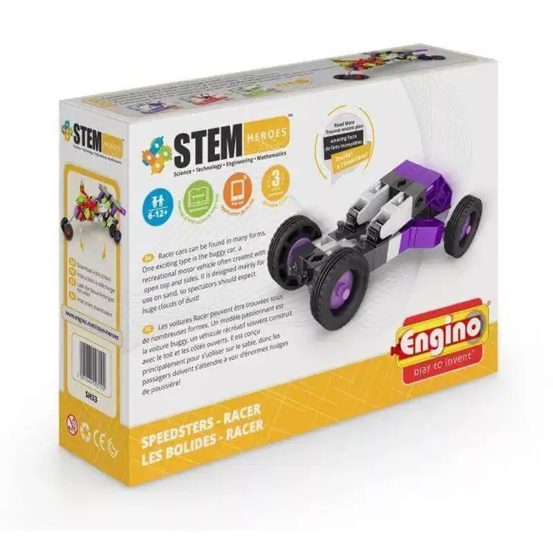 Nézd meg most Engino Stem Heroes, Versenyautók Racer építőjáték