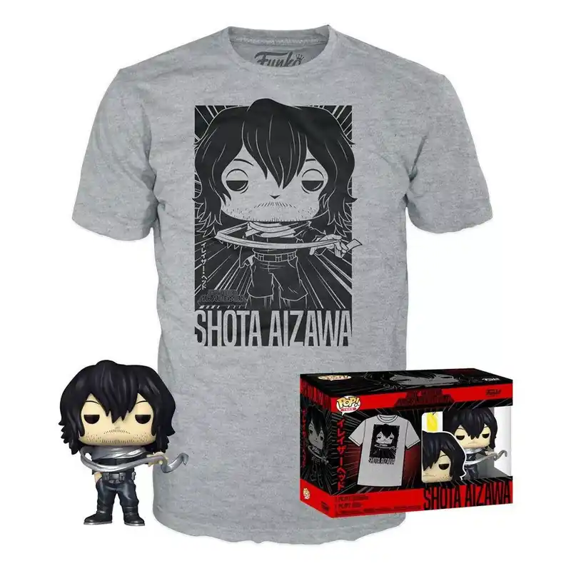 Ajánlat Funko POP! & TEE My Hero Academia - Shota Aizawa figura és póló (M)