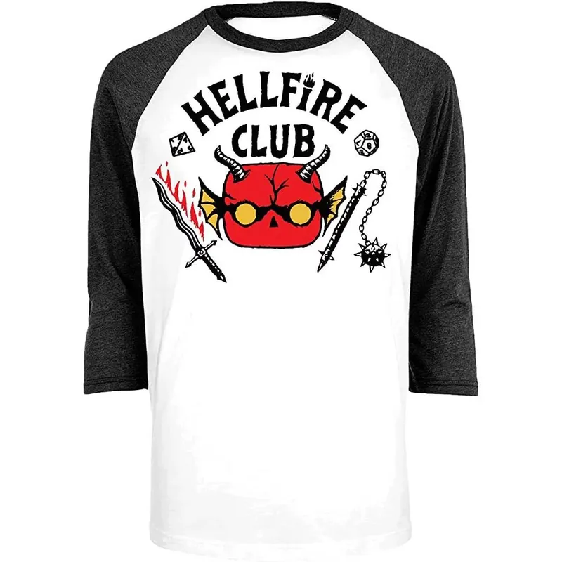 Korlátozott ajánlat Funko Tee Stranger Things - Hellfire Club (XL) póló