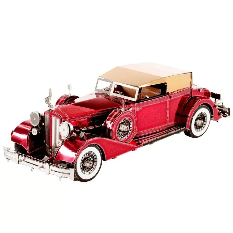 Metal Earth 1934-es tizenkét hengeres Packard kabriolet - lézervágott acél makettező szett Biztonságos fizetés