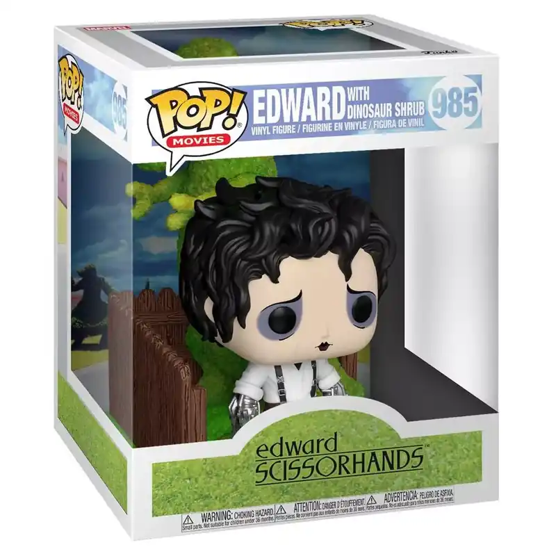 Szuper ajánlat Funko POP! Deluxe Edward Scissorhands - Edward w/ Dinosaur shrub figura 985