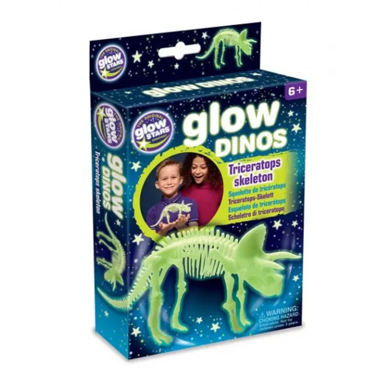 Különleges ajánlat Glow Dinók - Triceratops csontváz foszforeszkáló építő szett