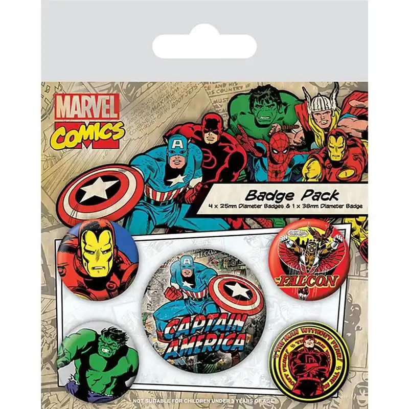 Marvel Comics (Captain America) kitűző szett Kedvezmény