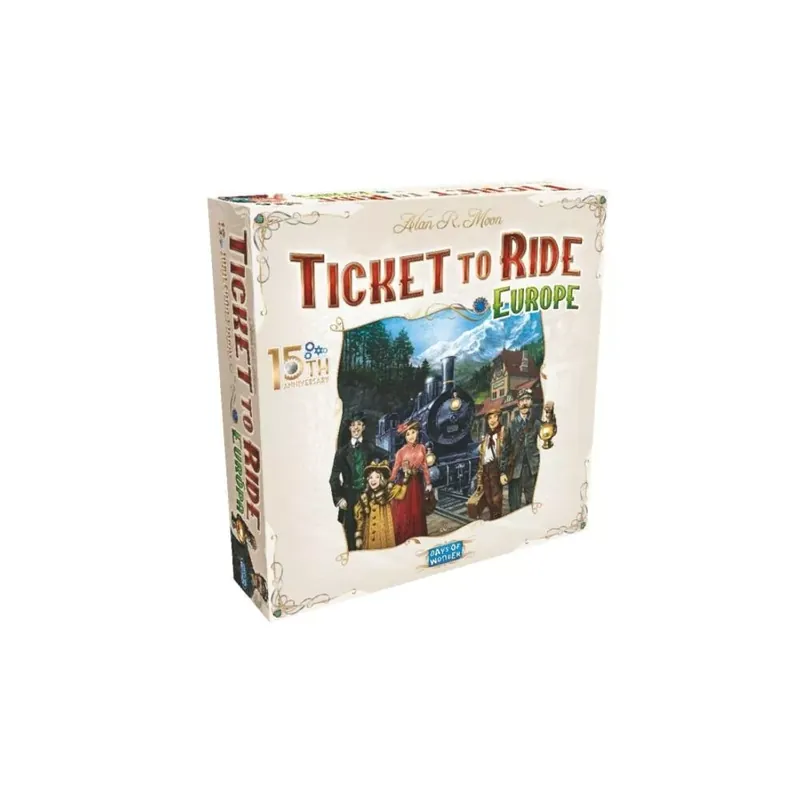 Alacsony ár Ticket to Ride Europe 15th Anni. Ed. társasjáték, angol nyelvű