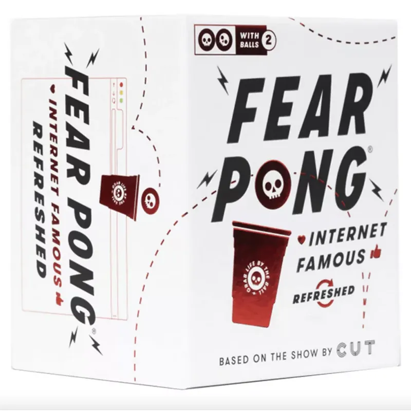 Árcsökkenés Fear pong - internet famous társasjáték, angol nyelvű
