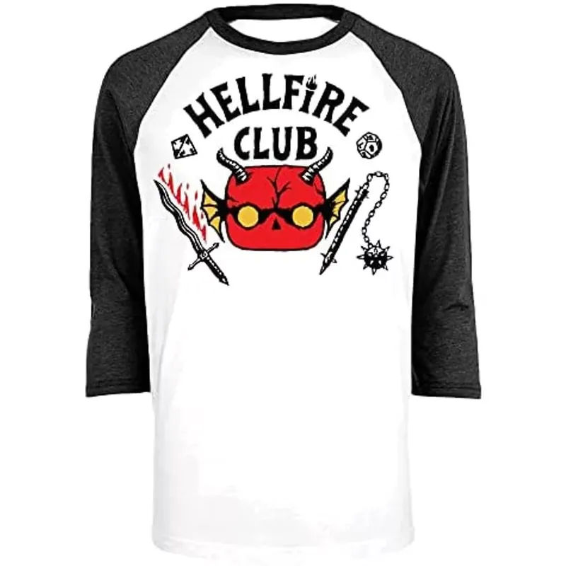Funko POP! Tee Stranger Things - Hellfire Club 3/4 ujjú póló (M) Kedvezmény
