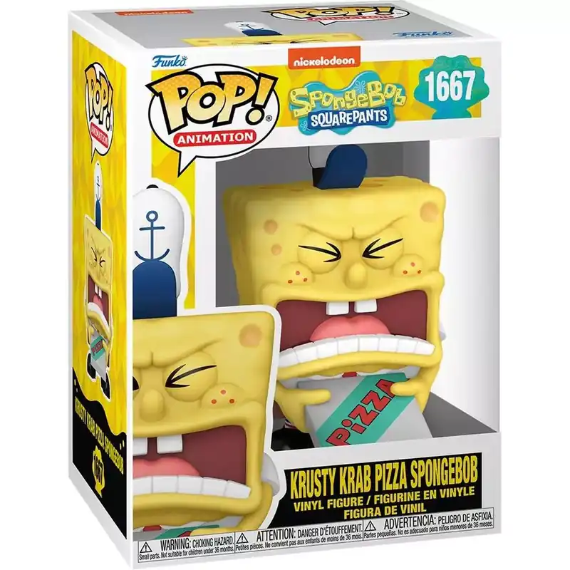 Bestseller Funko POP! Animation SpongeBob SquarePants - SpongeBob w/Pizza figura 1667