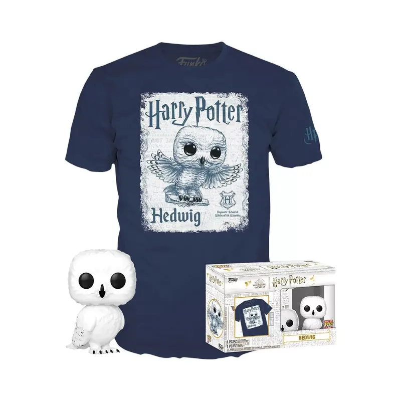 Vásárlói kedvenc Funko Pop! & Tee Harry Potter - Hedwig figura és póló (XL)