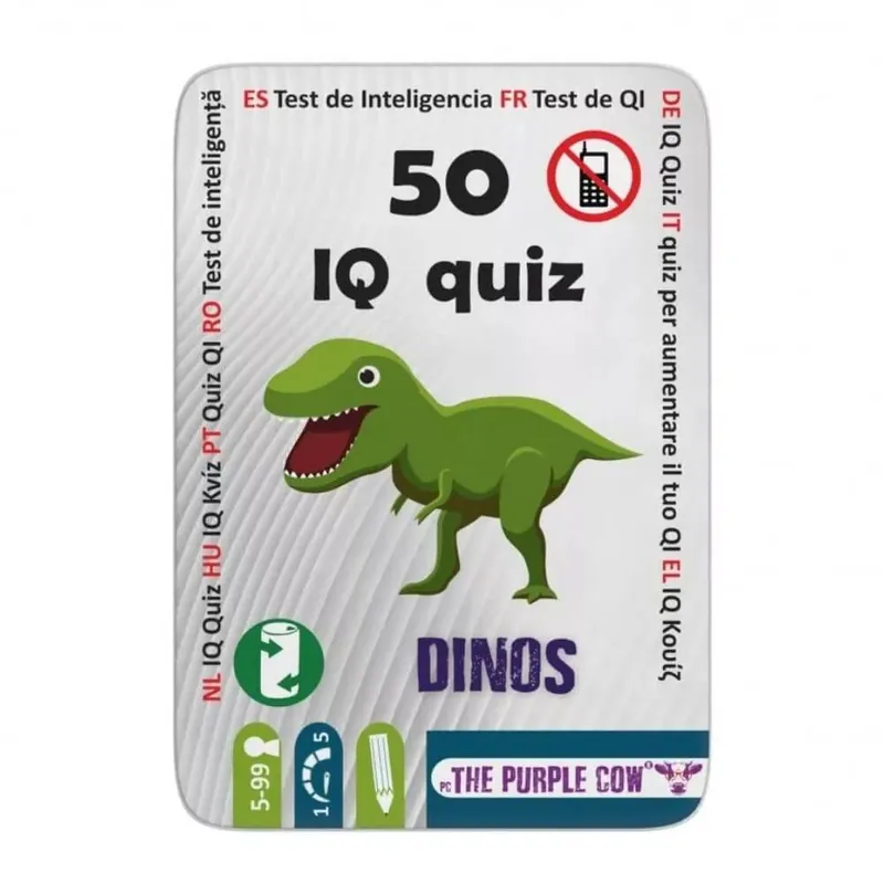 PC 50 IQ kvíz dinoszauruszok - foglalkoztató kártyák Olcsó