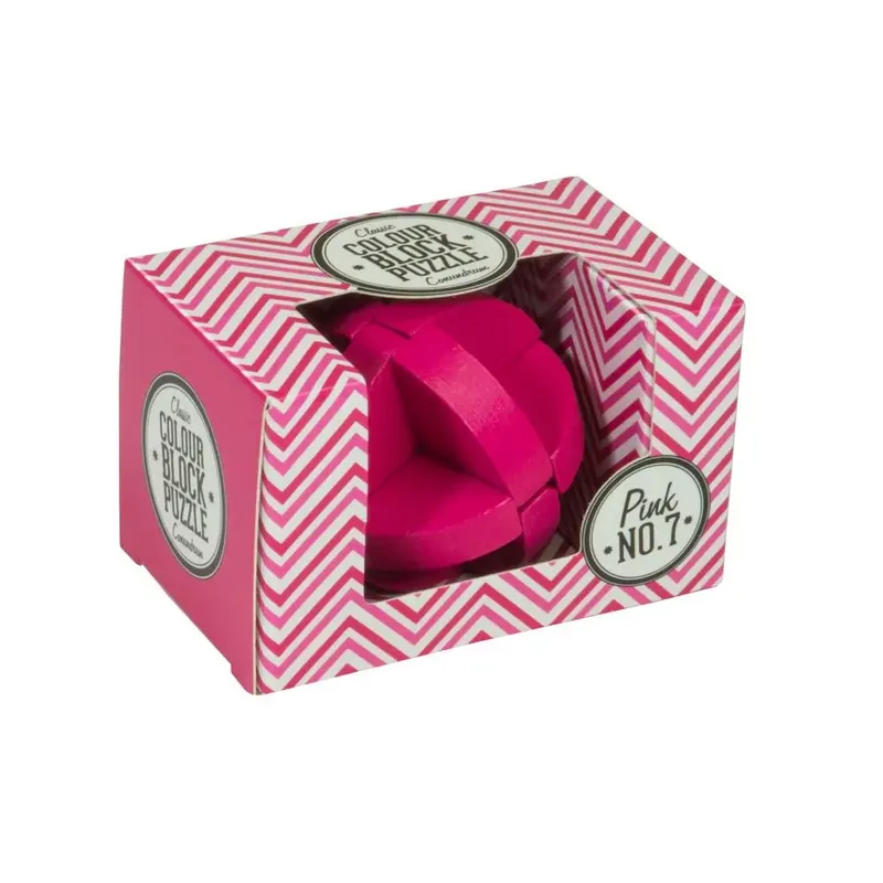 PP színes blokk puzzle - pink Kiárusítás