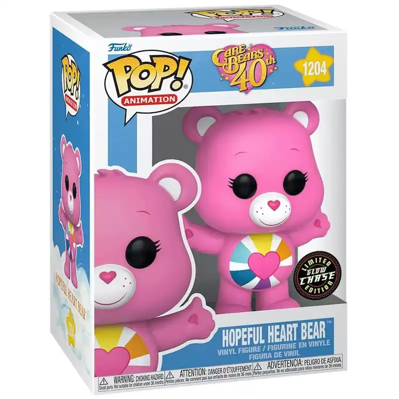 Akciós ár Funko POP! Animation Care Bears 40th Anniversary - Hopeful Heart Bear (Glow in the Dark) figura chase 1204