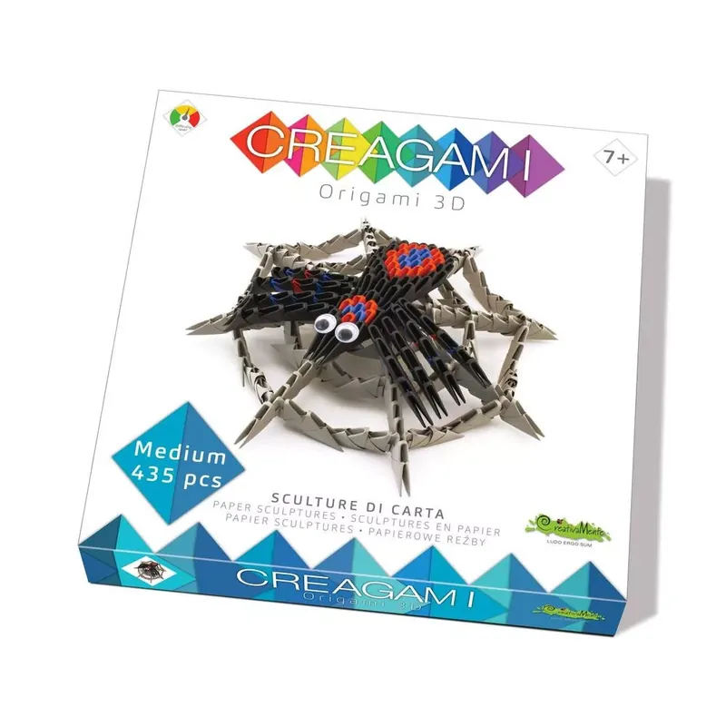 Creagami -3D origami készlet, Pók hálóval (kicsi) Szezonális akció