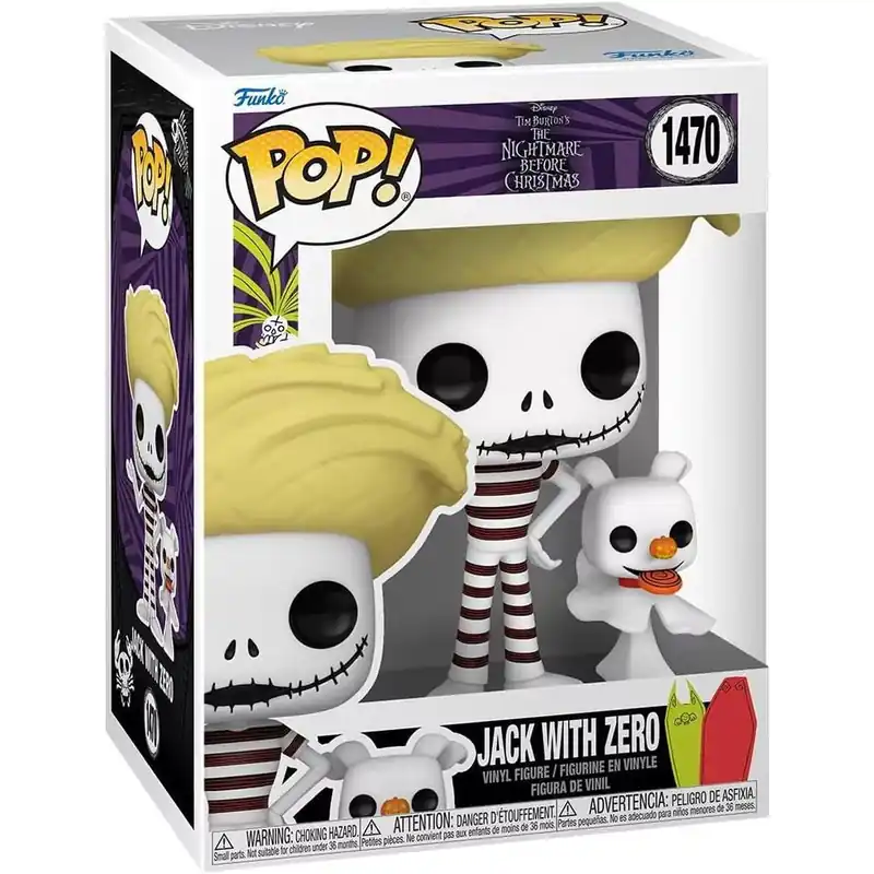 Funko POP! & Buddy The Nightmare Before Chrsitmas - Jack w/Zero (Beach) figura 1470 Biztonságos fizetés