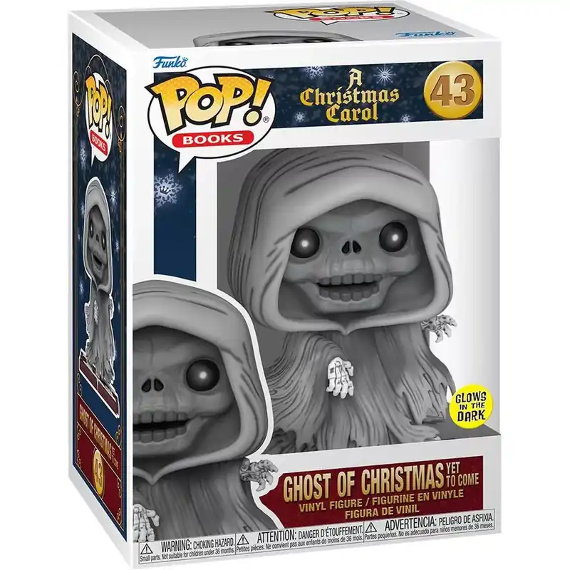 Funko POP! Books A Christmas Carol - Ghost of Christmas Yet to Come (Glow) figura 43 Expressz szállítás